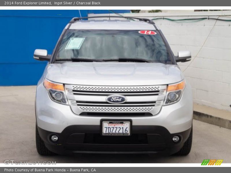 Ingot Silver / Charcoal Black 2014 Ford Explorer Limited