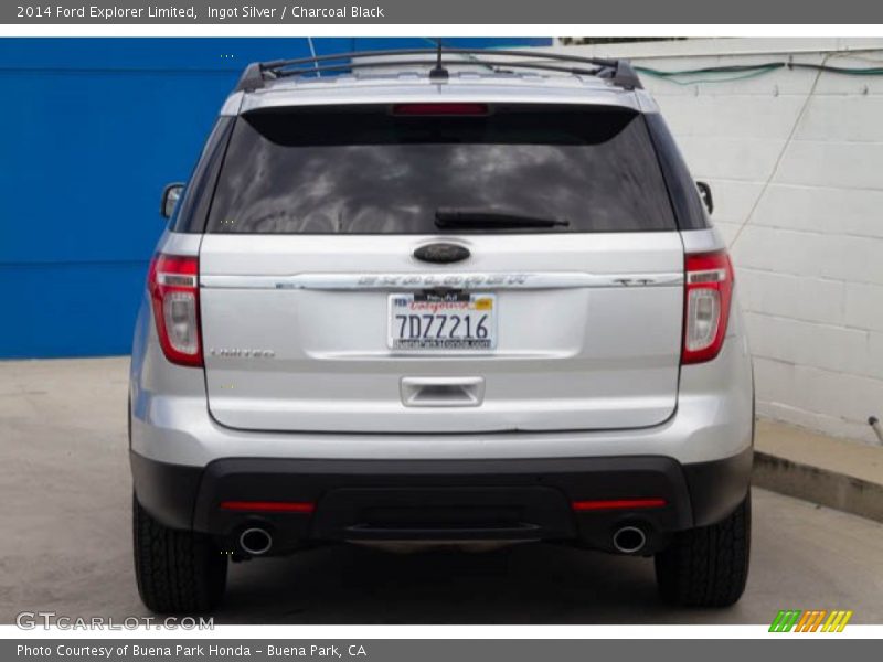 Ingot Silver / Charcoal Black 2014 Ford Explorer Limited