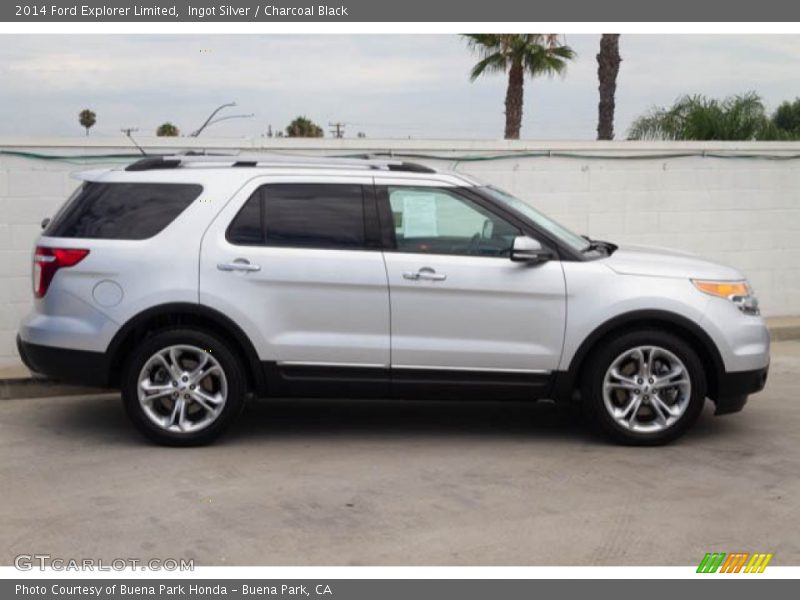 Ingot Silver / Charcoal Black 2014 Ford Explorer Limited