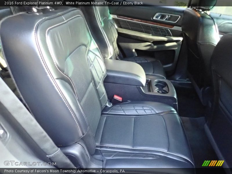 White Platinum Metallic Tri-Coat / Ebony Black 2016 Ford Explorer Platinum 4WD