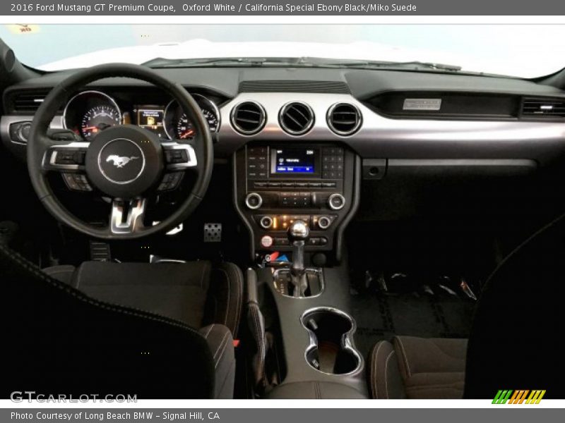 Oxford White / California Special Ebony Black/Miko Suede 2016 Ford Mustang GT Premium Coupe