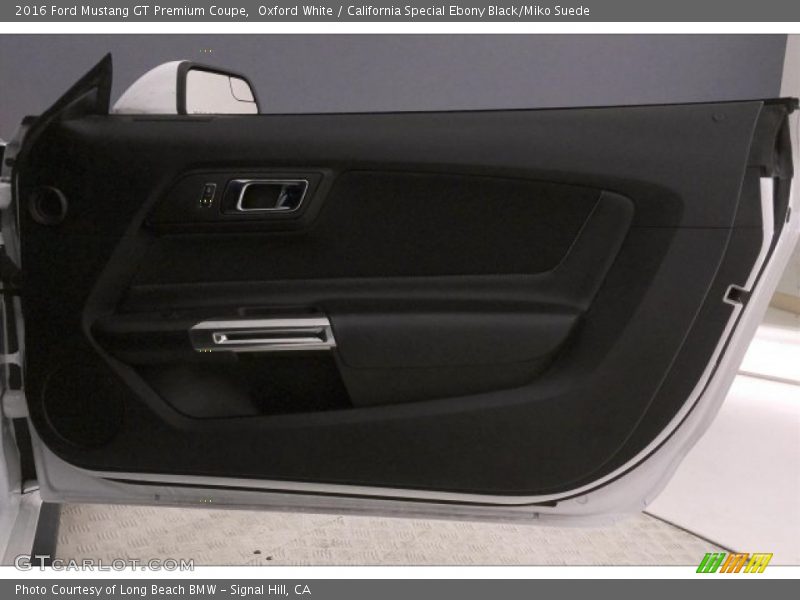 Oxford White / California Special Ebony Black/Miko Suede 2016 Ford Mustang GT Premium Coupe
