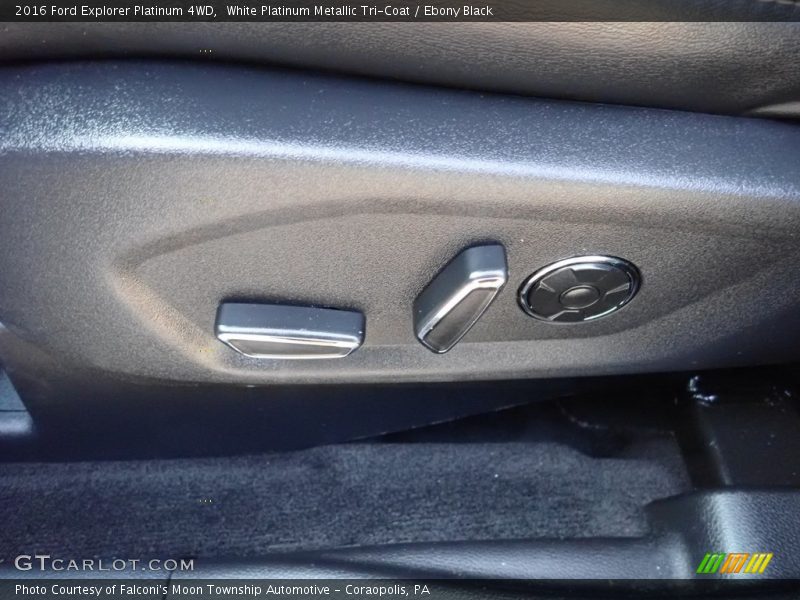 White Platinum Metallic Tri-Coat / Ebony Black 2016 Ford Explorer Platinum 4WD