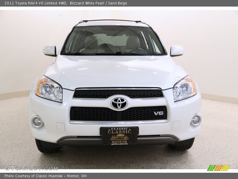 Blizzard White Pearl / Sand Beige 2011 Toyota RAV4 V6 Limited 4WD