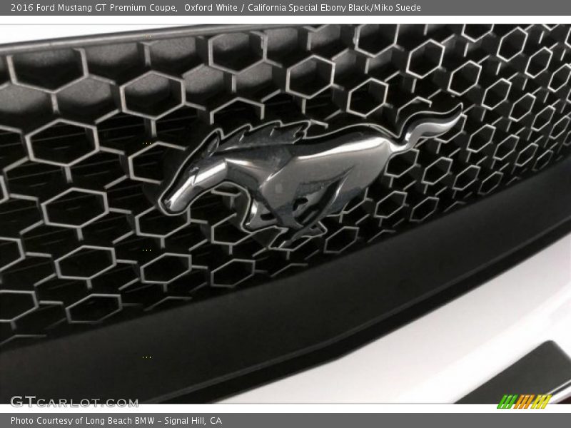 Oxford White / California Special Ebony Black/Miko Suede 2016 Ford Mustang GT Premium Coupe