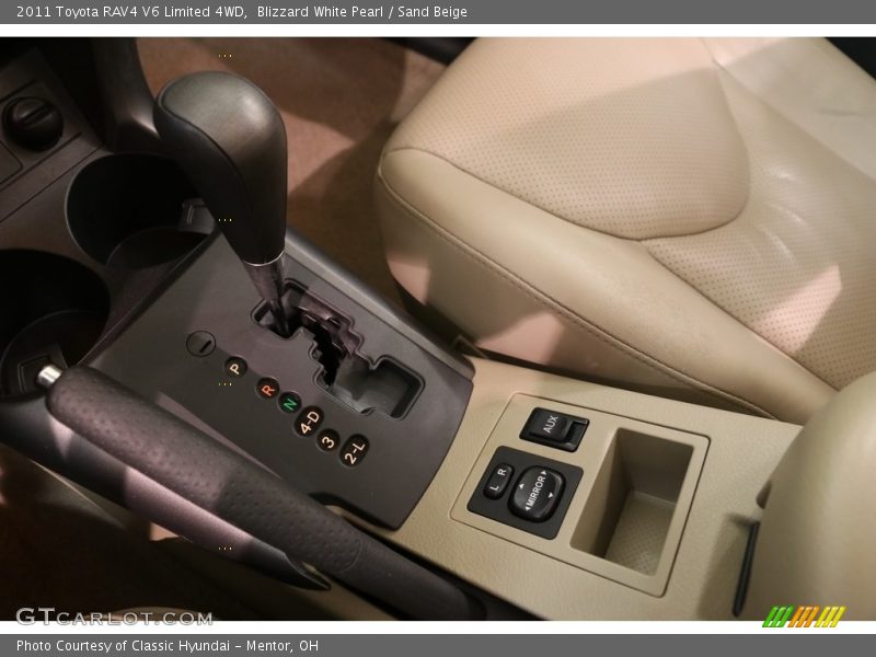 Blizzard White Pearl / Sand Beige 2011 Toyota RAV4 V6 Limited 4WD