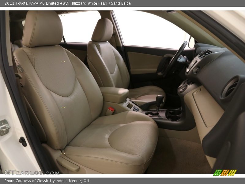 Blizzard White Pearl / Sand Beige 2011 Toyota RAV4 V6 Limited 4WD