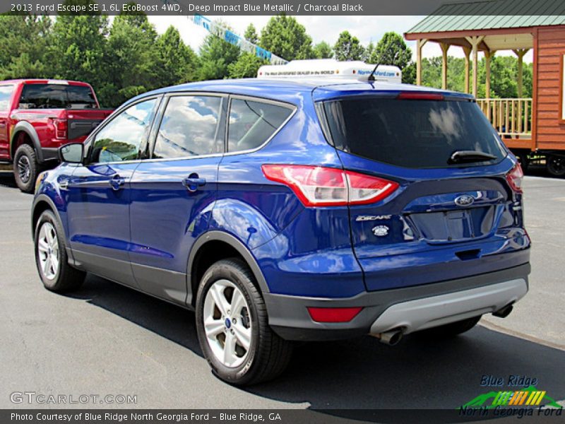 Deep Impact Blue Metallic / Charcoal Black 2013 Ford Escape SE 1.6L EcoBoost 4WD