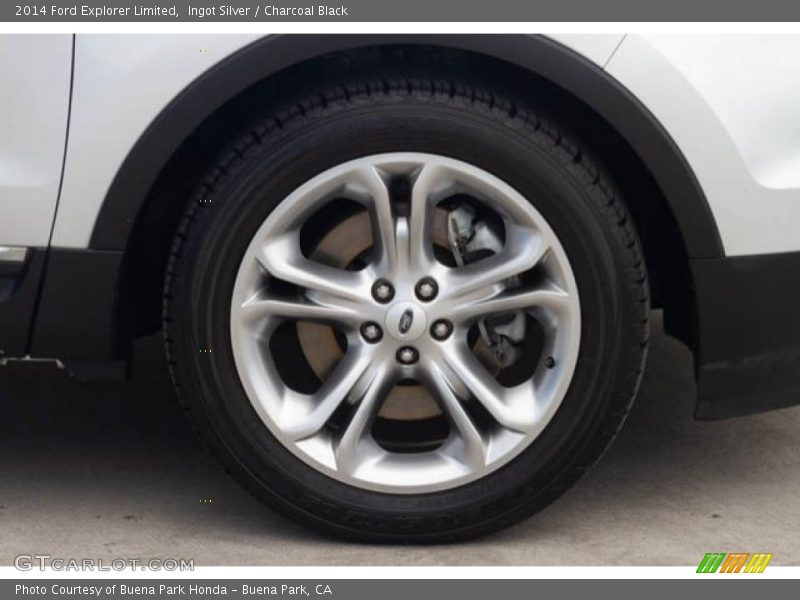 Ingot Silver / Charcoal Black 2014 Ford Explorer Limited