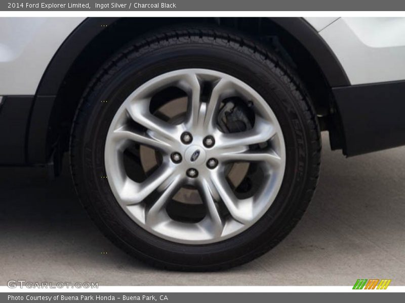 Ingot Silver / Charcoal Black 2014 Ford Explorer Limited