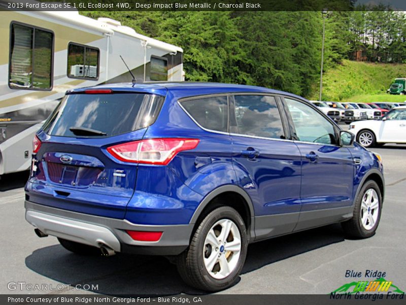 Deep Impact Blue Metallic / Charcoal Black 2013 Ford Escape SE 1.6L EcoBoost 4WD