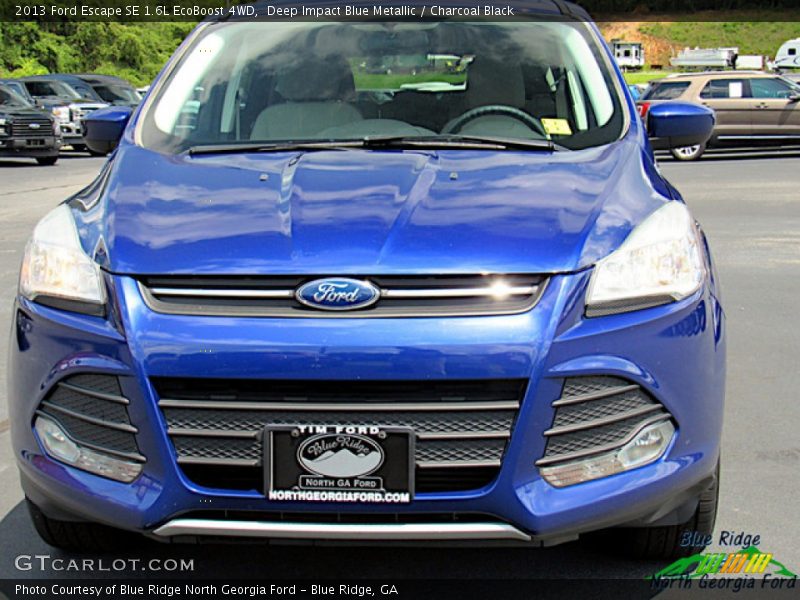 Deep Impact Blue Metallic / Charcoal Black 2013 Ford Escape SE 1.6L EcoBoost 4WD