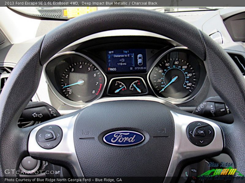 Deep Impact Blue Metallic / Charcoal Black 2013 Ford Escape SE 1.6L EcoBoost 4WD