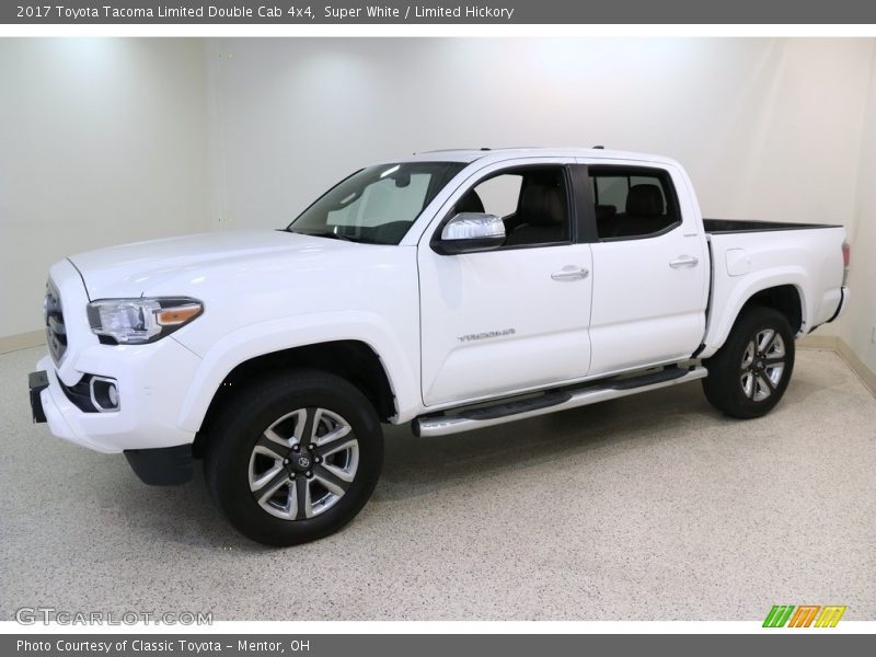 Super White / Limited Hickory 2017 Toyota Tacoma Limited Double Cab 4x4
