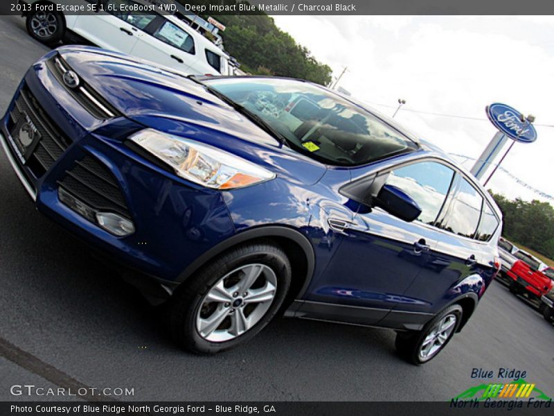 Deep Impact Blue Metallic / Charcoal Black 2013 Ford Escape SE 1.6L EcoBoost 4WD