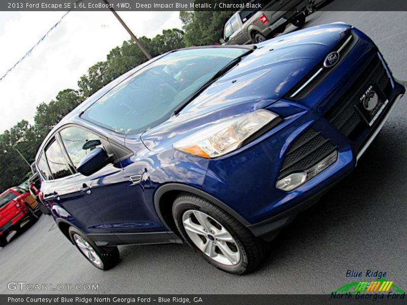 Deep Impact Blue Metallic / Charcoal Black 2013 Ford Escape SE 1.6L EcoBoost 4WD