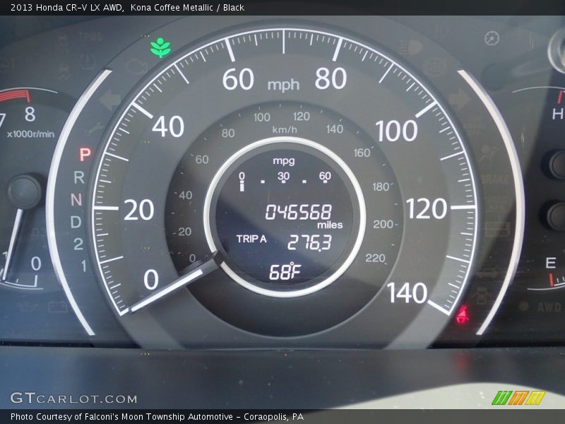 Kona Coffee Metallic / Black 2013 Honda CR-V LX AWD