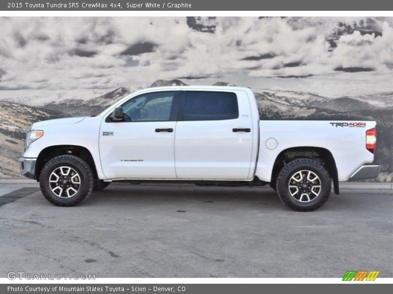 Super White / Graphite 2015 Toyota Tundra SR5 CrewMax 4x4
