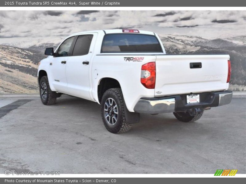 Super White / Graphite 2015 Toyota Tundra SR5 CrewMax 4x4