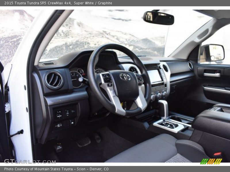 Super White / Graphite 2015 Toyota Tundra SR5 CrewMax 4x4