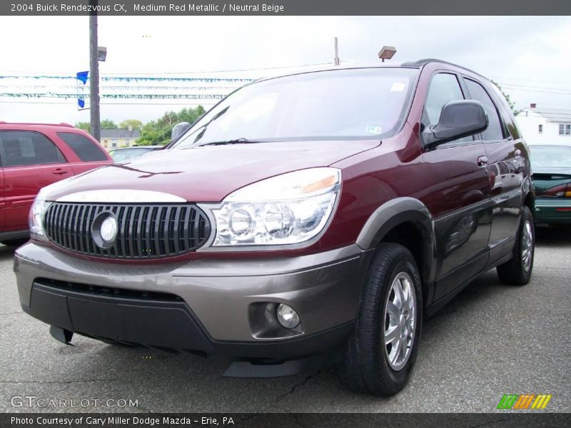 Medium Red Metallic / Neutral Beige 2004 Buick Rendezvous CX