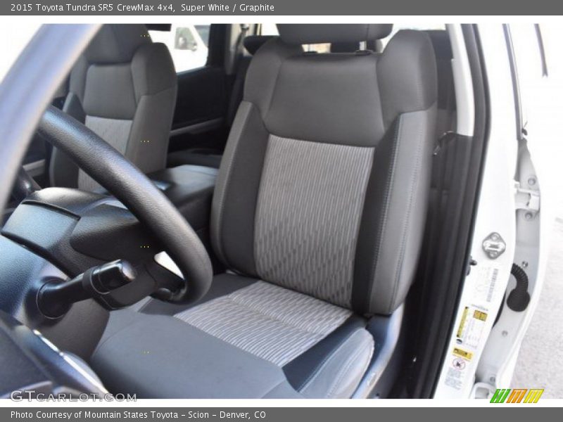 Super White / Graphite 2015 Toyota Tundra SR5 CrewMax 4x4