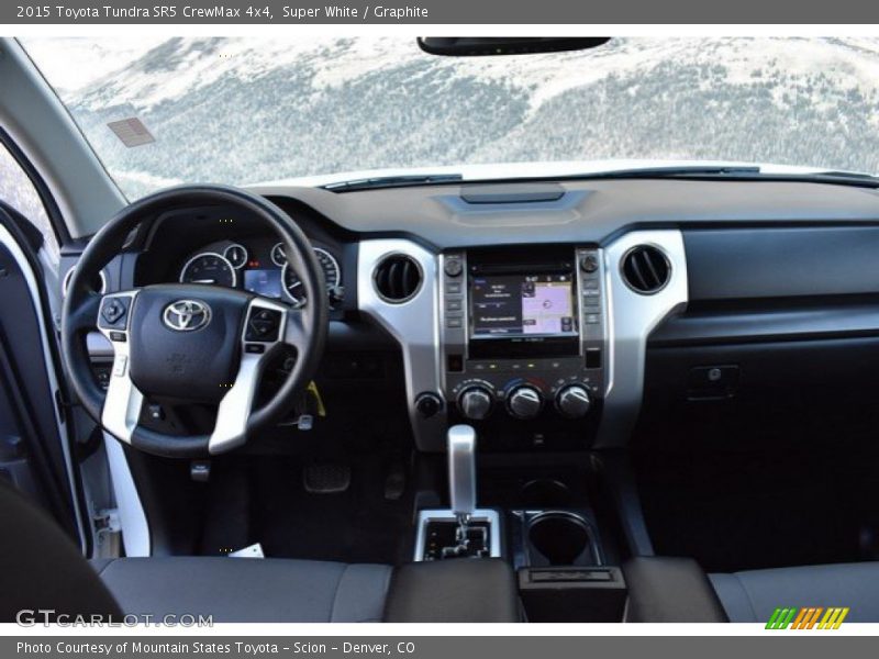 Super White / Graphite 2015 Toyota Tundra SR5 CrewMax 4x4