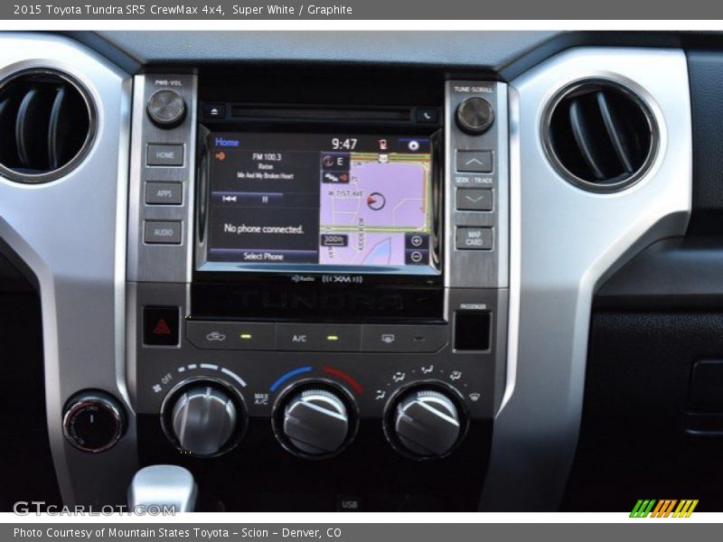 Super White / Graphite 2015 Toyota Tundra SR5 CrewMax 4x4
