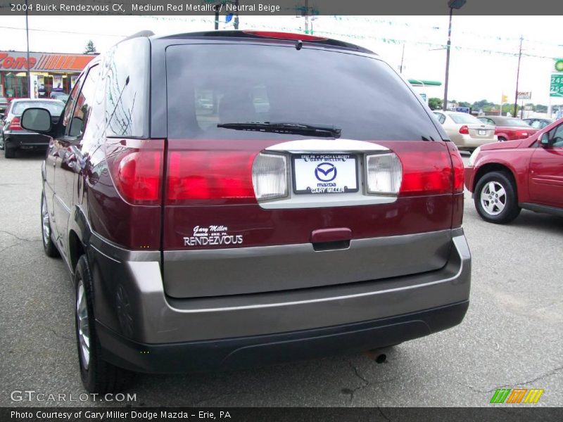 Medium Red Metallic / Neutral Beige 2004 Buick Rendezvous CX