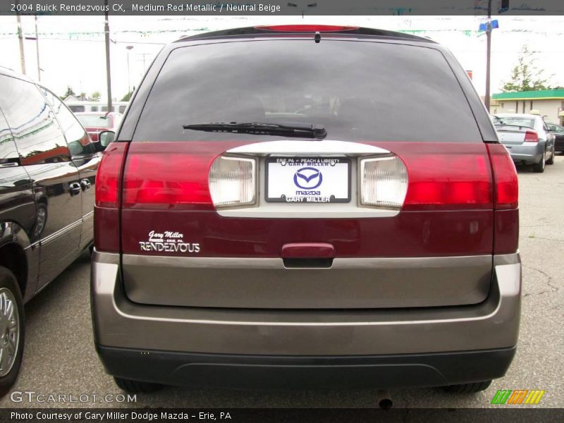 Medium Red Metallic / Neutral Beige 2004 Buick Rendezvous CX