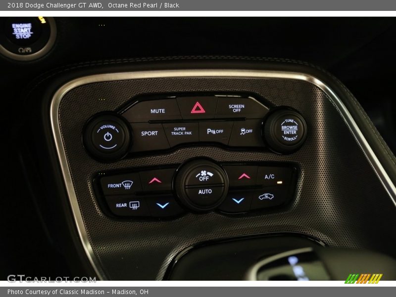 Octane Red Pearl / Black 2018 Dodge Challenger GT AWD