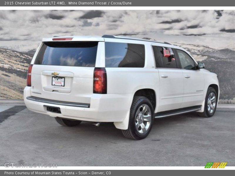 White Diamond Tricoat / Cocoa/Dune 2015 Chevrolet Suburban LTZ 4WD