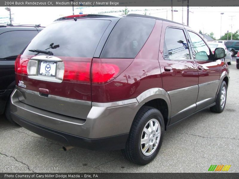 Medium Red Metallic / Neutral Beige 2004 Buick Rendezvous CX