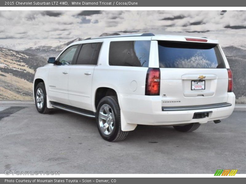White Diamond Tricoat / Cocoa/Dune 2015 Chevrolet Suburban LTZ 4WD