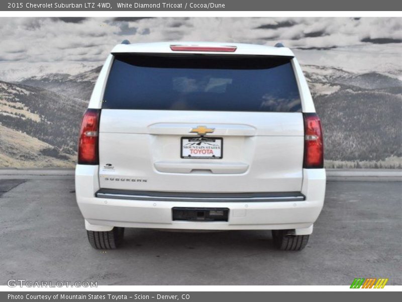 White Diamond Tricoat / Cocoa/Dune 2015 Chevrolet Suburban LTZ 4WD