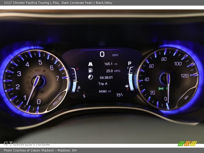 Dark Cordovan Pearl / Black/Alloy 2017 Chrysler Pacifica Touring L Plus