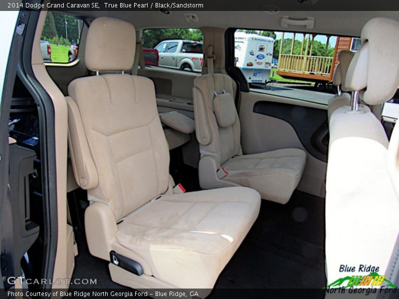 True Blue Pearl / Black/Sandstorm 2014 Dodge Grand Caravan SE