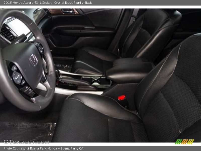 Crystal Black Pearl / Black 2016 Honda Accord EX-L Sedan