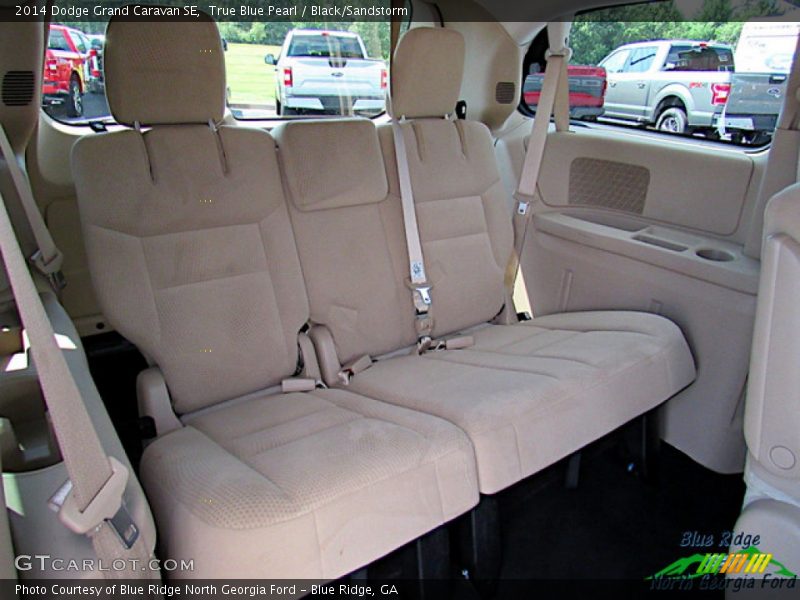 True Blue Pearl / Black/Sandstorm 2014 Dodge Grand Caravan SE