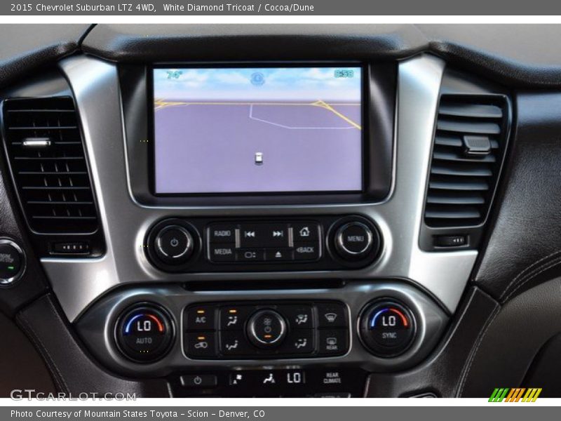 White Diamond Tricoat / Cocoa/Dune 2015 Chevrolet Suburban LTZ 4WD