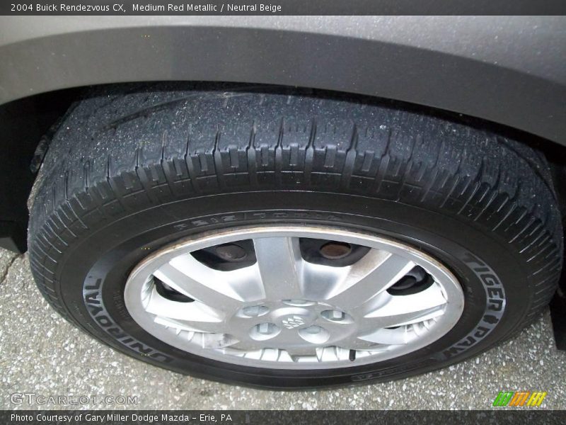 Medium Red Metallic / Neutral Beige 2004 Buick Rendezvous CX