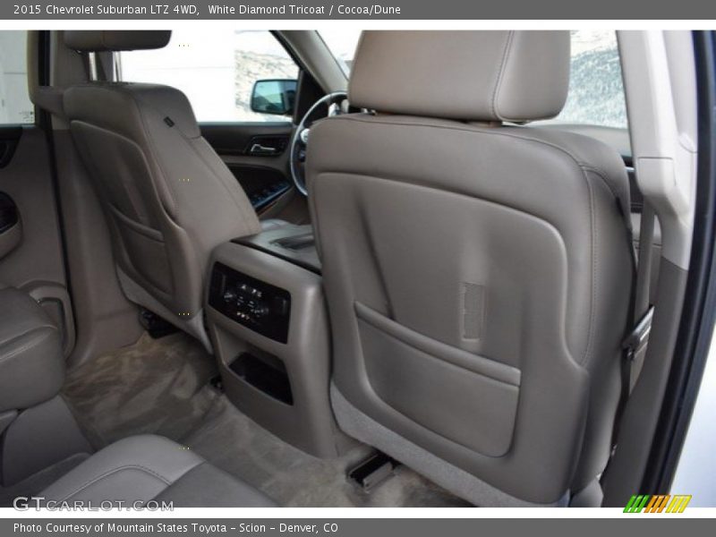 White Diamond Tricoat / Cocoa/Dune 2015 Chevrolet Suburban LTZ 4WD