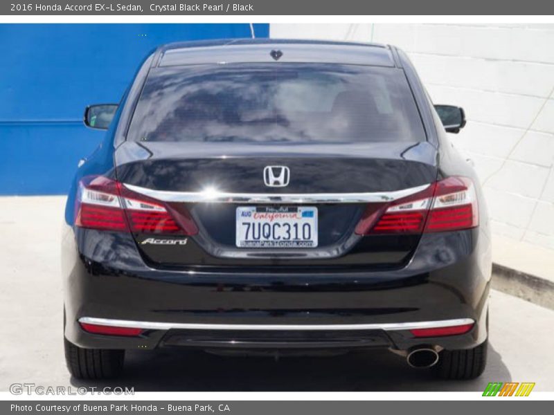 Crystal Black Pearl / Black 2016 Honda Accord EX-L Sedan