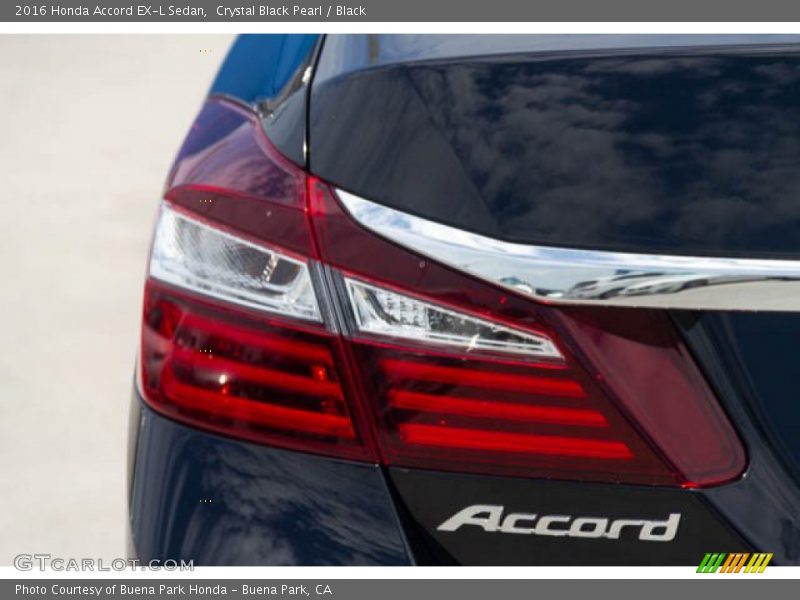 Crystal Black Pearl / Black 2016 Honda Accord EX-L Sedan