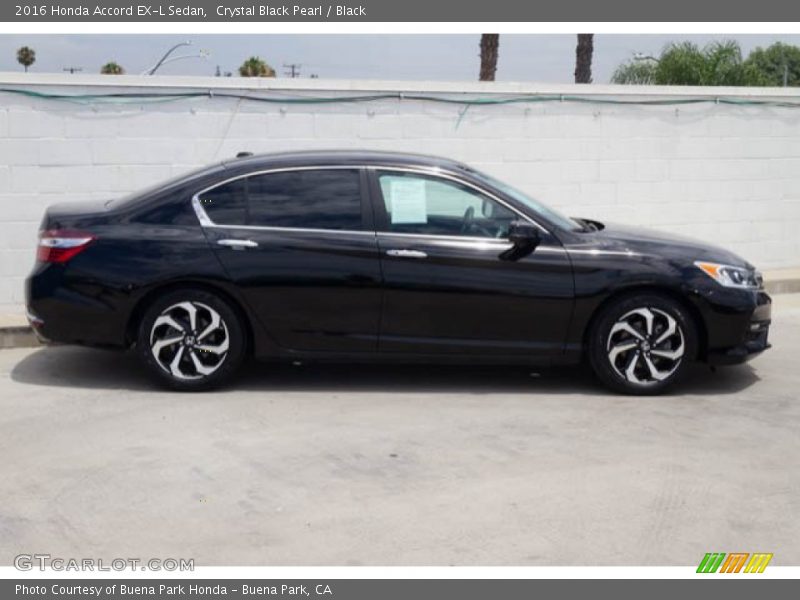 Crystal Black Pearl / Black 2016 Honda Accord EX-L Sedan