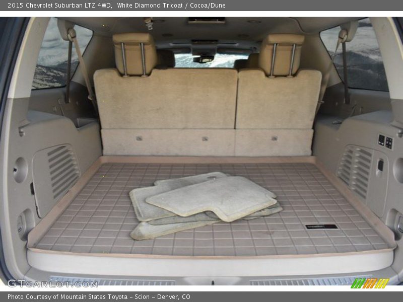 White Diamond Tricoat / Cocoa/Dune 2015 Chevrolet Suburban LTZ 4WD