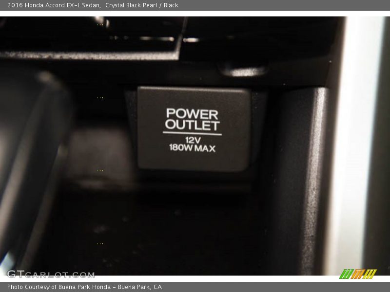 Crystal Black Pearl / Black 2016 Honda Accord EX-L Sedan