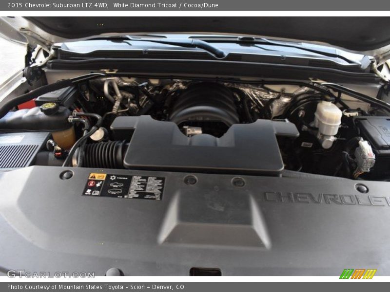 White Diamond Tricoat / Cocoa/Dune 2015 Chevrolet Suburban LTZ 4WD