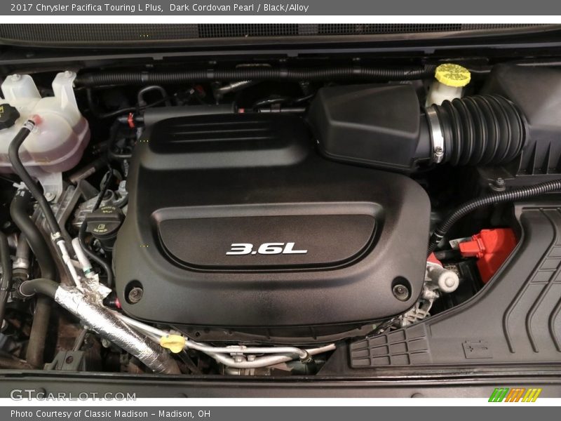 Dark Cordovan Pearl / Black/Alloy 2017 Chrysler Pacifica Touring L Plus