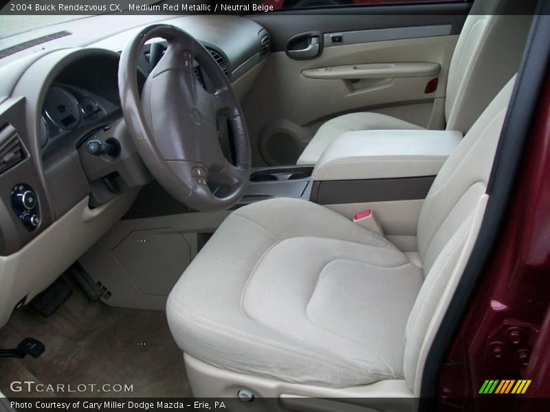 Medium Red Metallic / Neutral Beige 2004 Buick Rendezvous CX